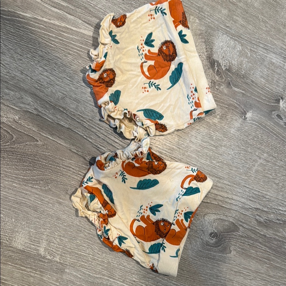 Lion Print Ruffle Bloomers SpearmintLove 3-6M